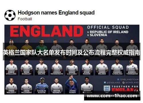 英格兰国家队大名单发布时间及公布流程完整权威指南